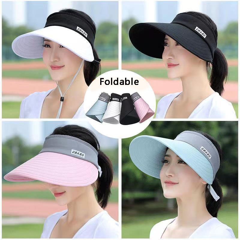 Packable Hat Nylon - 2024 NEW women summer sun visor