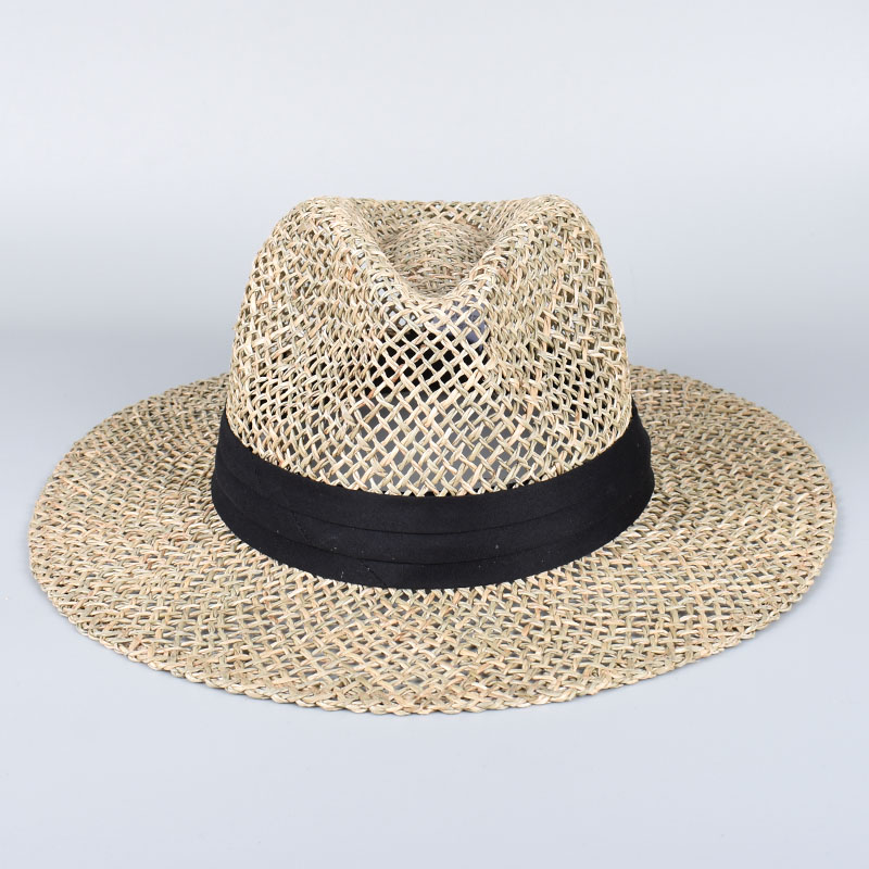 Bucket Hat Straw - 100% Natural Grasses Panama Beach Sun