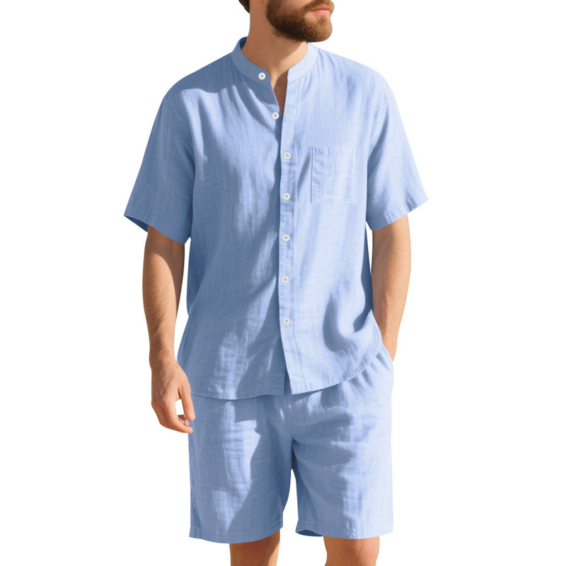 Summer Men's Linen Loose-Fit S - огляд і ціна Linen Shirt Breathable