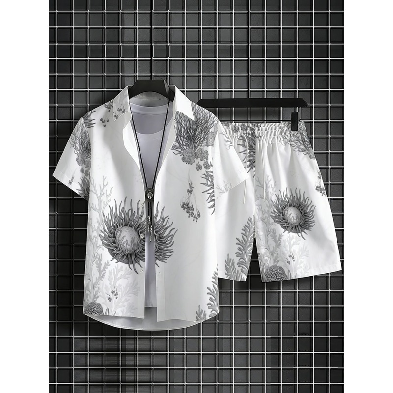 Men's Floral Hawaiian Shirt &  - огляд і ціна Resort Shirt Floral