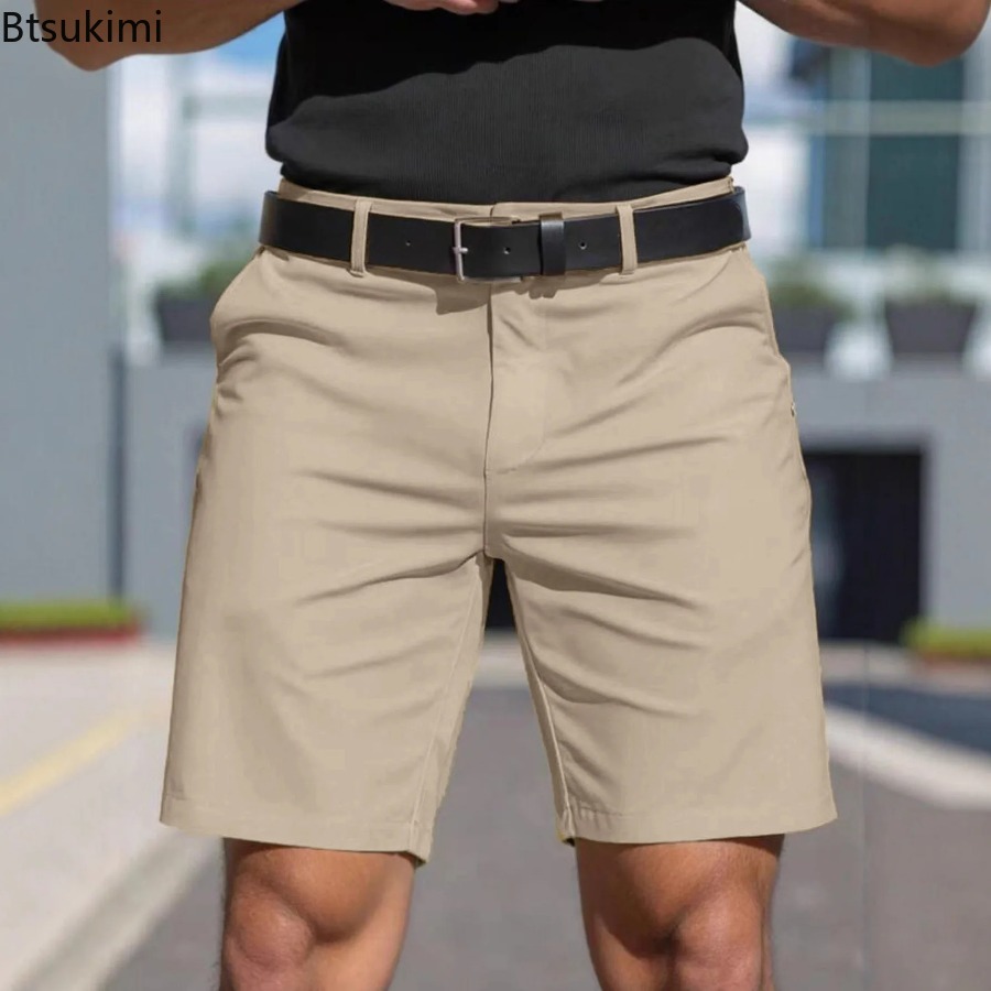Summer New Mens Solid Slim Chi - огляд і ціна Shorts Chino Slim