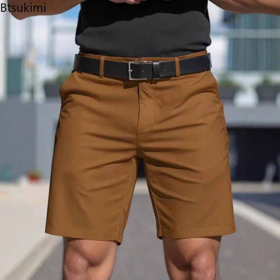 Summer New Mens Solid Slim Chi - огляд і ціна Shorts Chino Slim