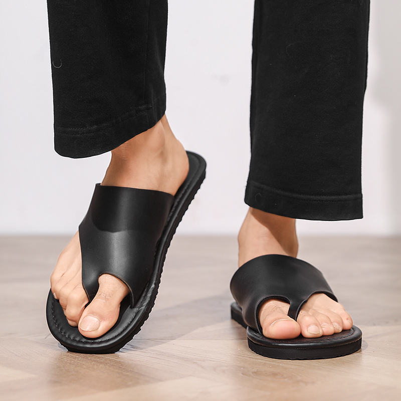 High Quality Mens Slippers Fas - огляд і ціна Flip Flop Leather Men