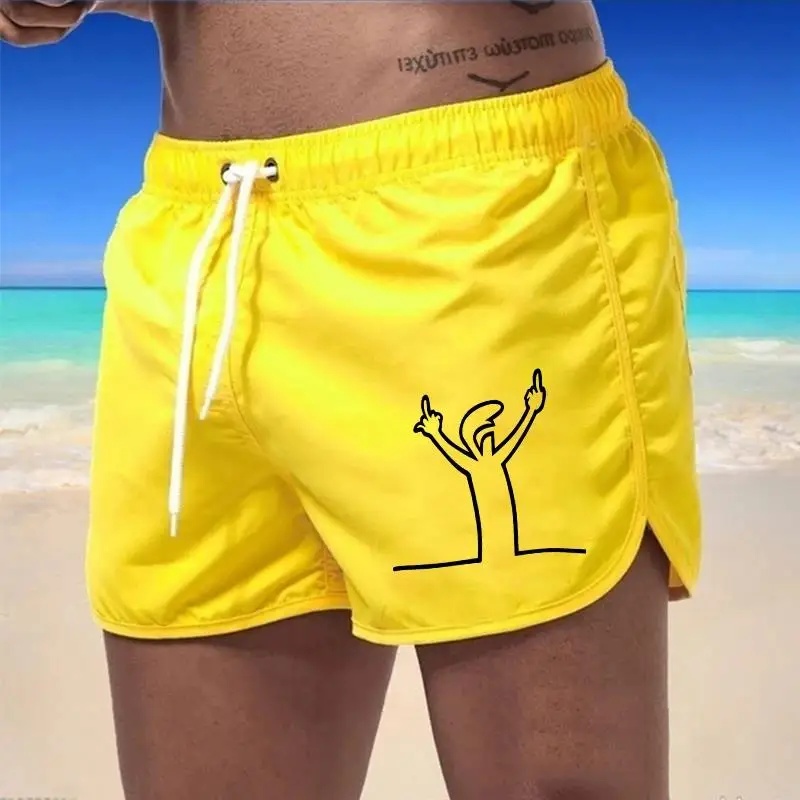 Mens Beach Shorts Print Casual - огляд і ціна Trunks Board Surf