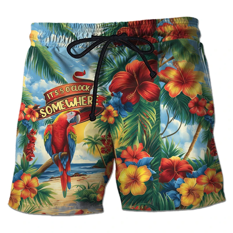 Parrot Toucan 3D Print Short P - огляд і ціна Trunks Board Surf