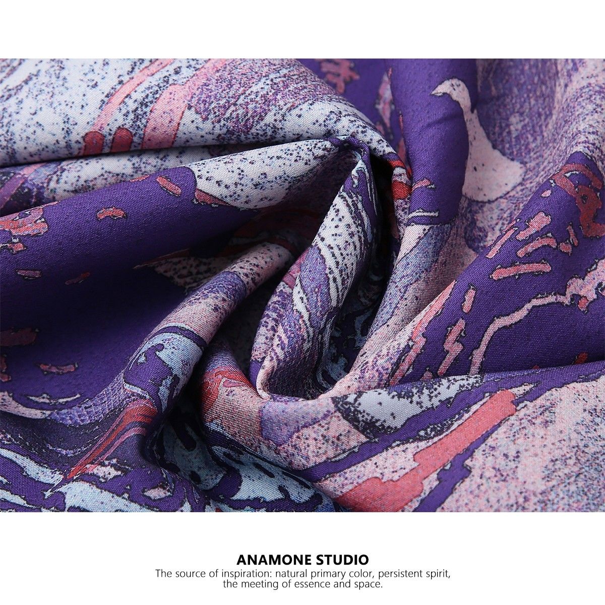 Vintage Purple Oil Painting Ir - огляд і ціна Resort Shirt Floral