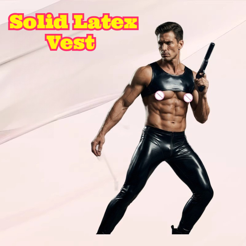 Solid Latex Vest Tight Short T - огляд і ціна Tank Top Muscle