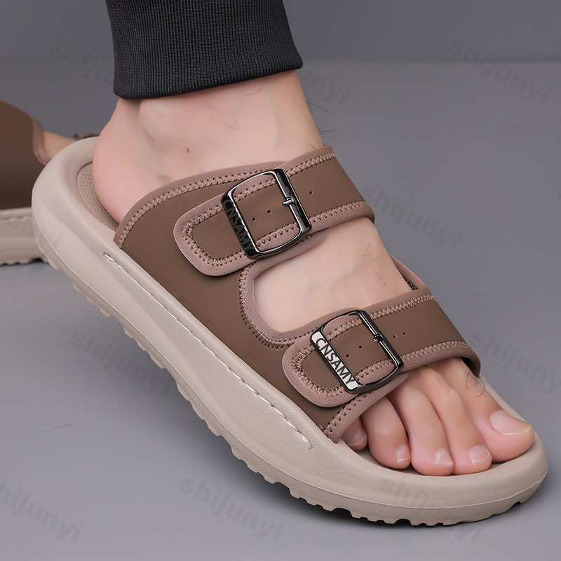 Men's Slippers 2025 Summer Bre - огляд і ціна Flip Flop Leather Men