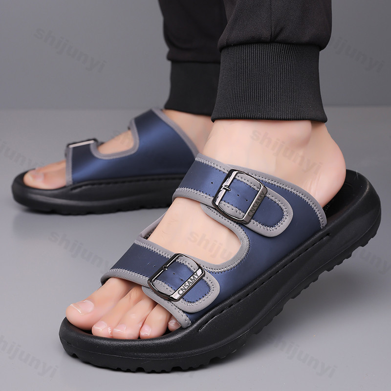 Men's Slippers 2025 Summer Bre - огляд і ціна Flip Flop Leather Men