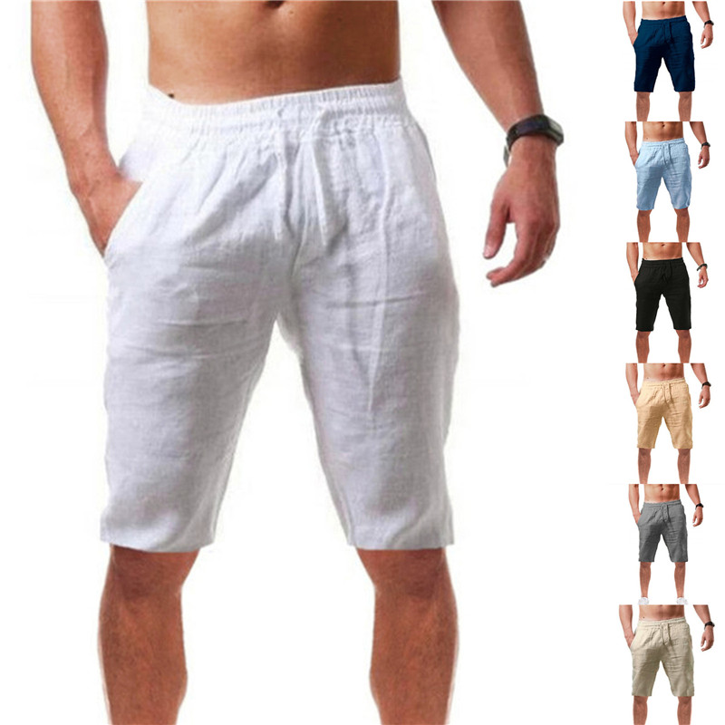 2026 new Men's Cotton Shorts P - огляд і ціна Short Linen Drawstring