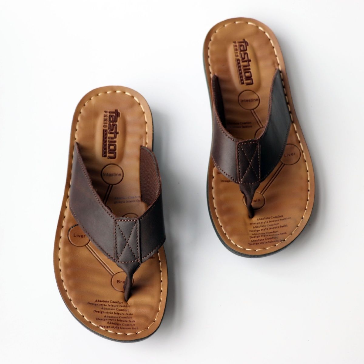 Summer Shoes Men Slippers Genu - огляд і ціна Flip Flop Leather Men