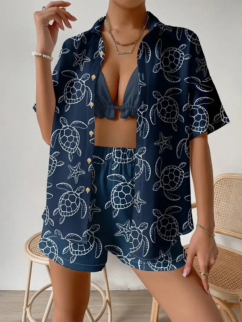 Fashion Print Beach Holiday 2- - огляд і ціна Shirt Camp Collar