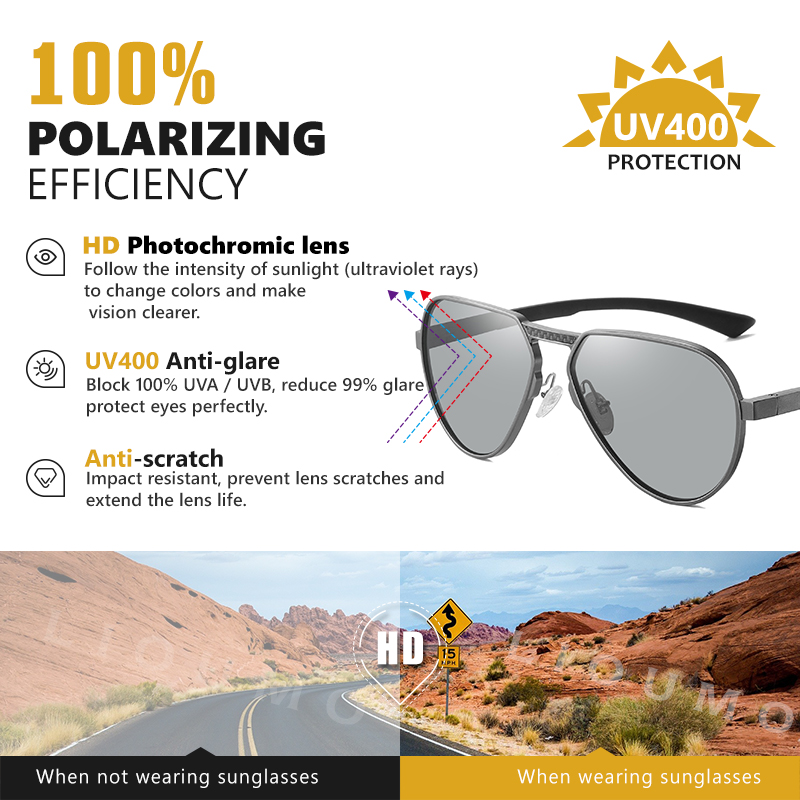 LIOUMO Aluminum Magnesium Fram - огляд і ціна Sunglasses Aviator Polarized