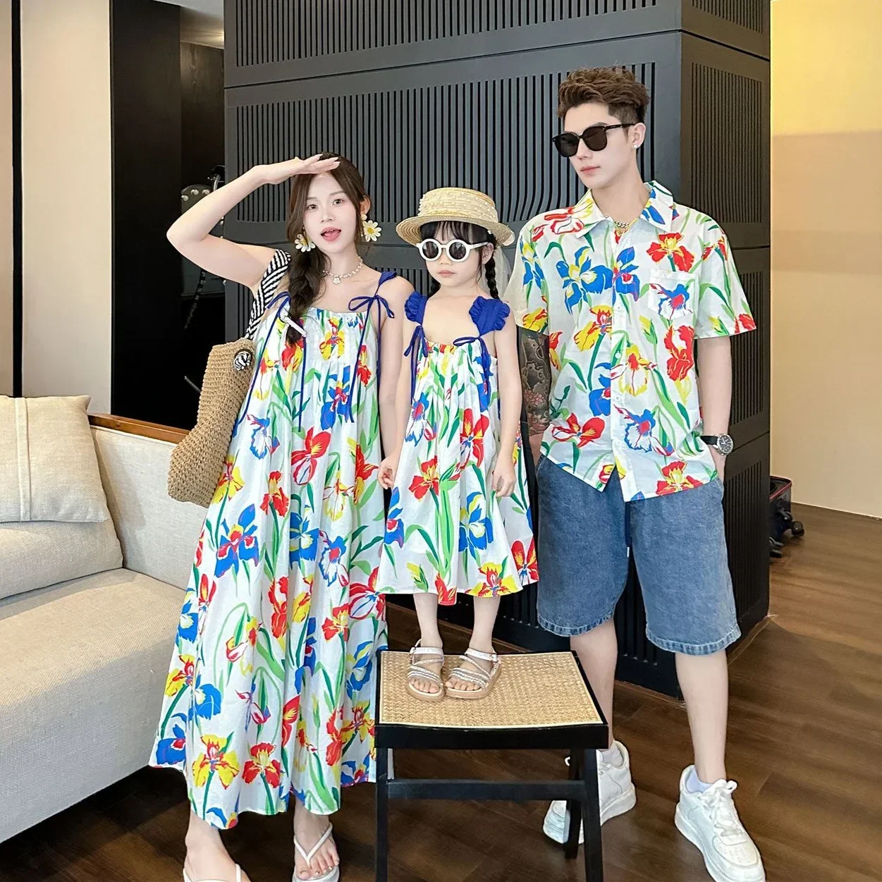 VacationClothes Korean Mommy a - огляд і ціна Resort Shirt Floral