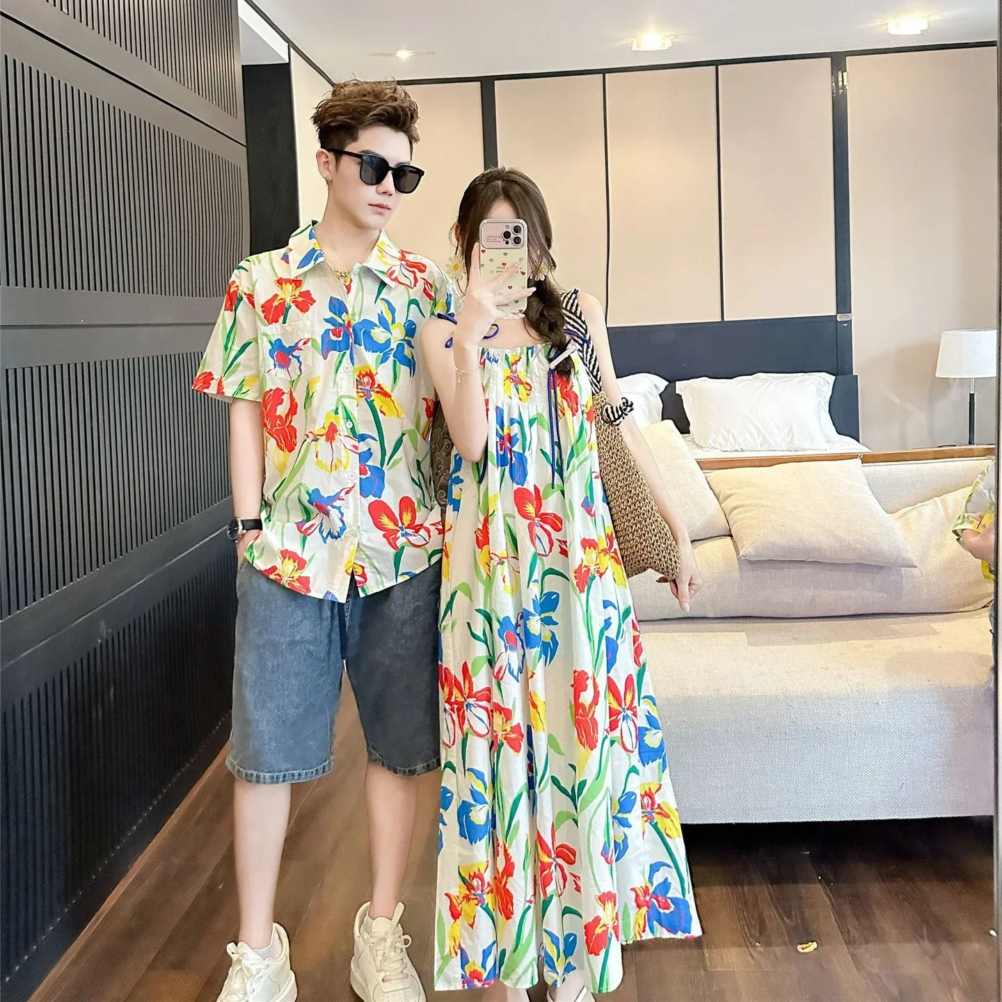 VacationClothes Korean Mommy a - огляд і ціна Resort Shirt Floral