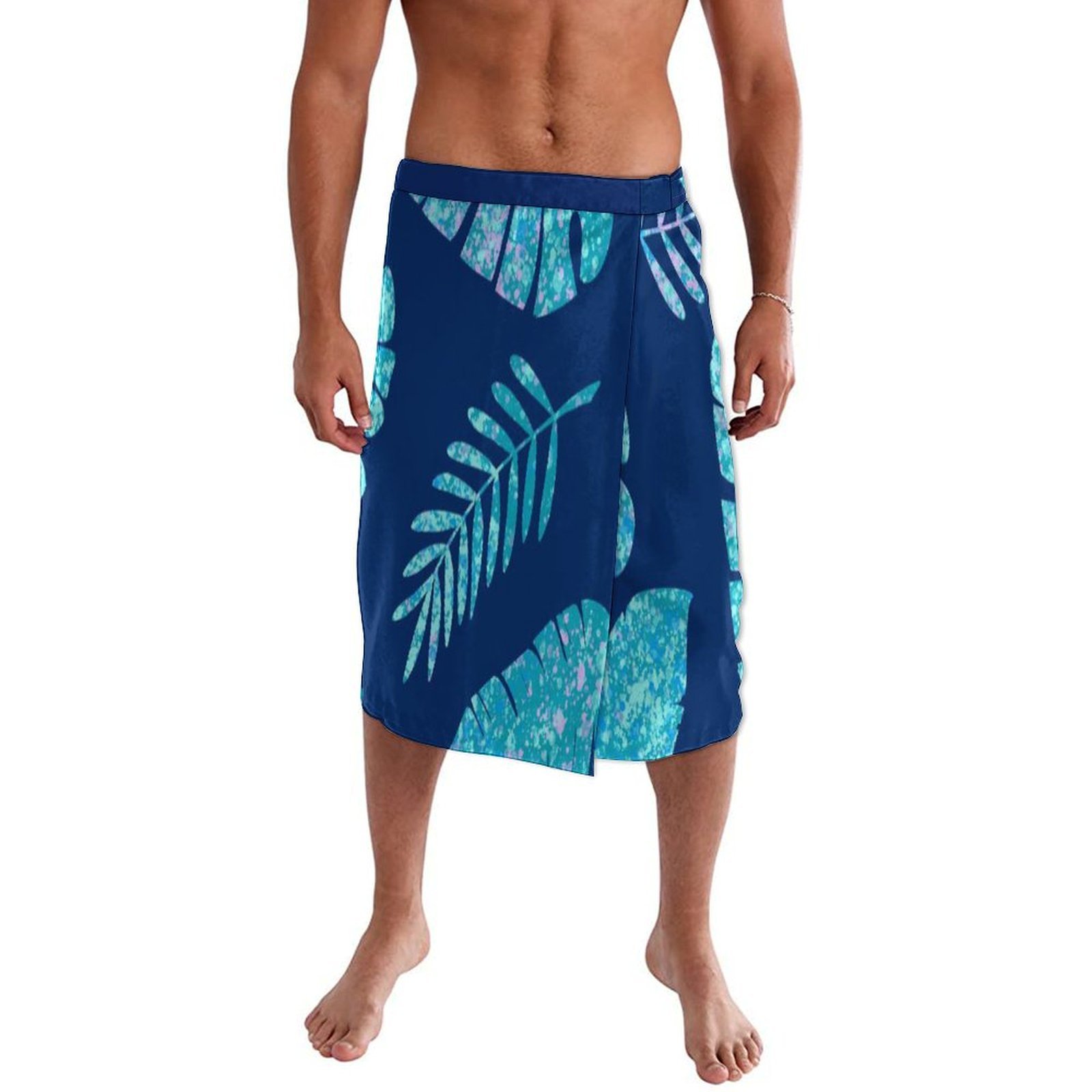 Blue Floral Polynesian Beach W - огляд і ціна Sarong Men Wrap