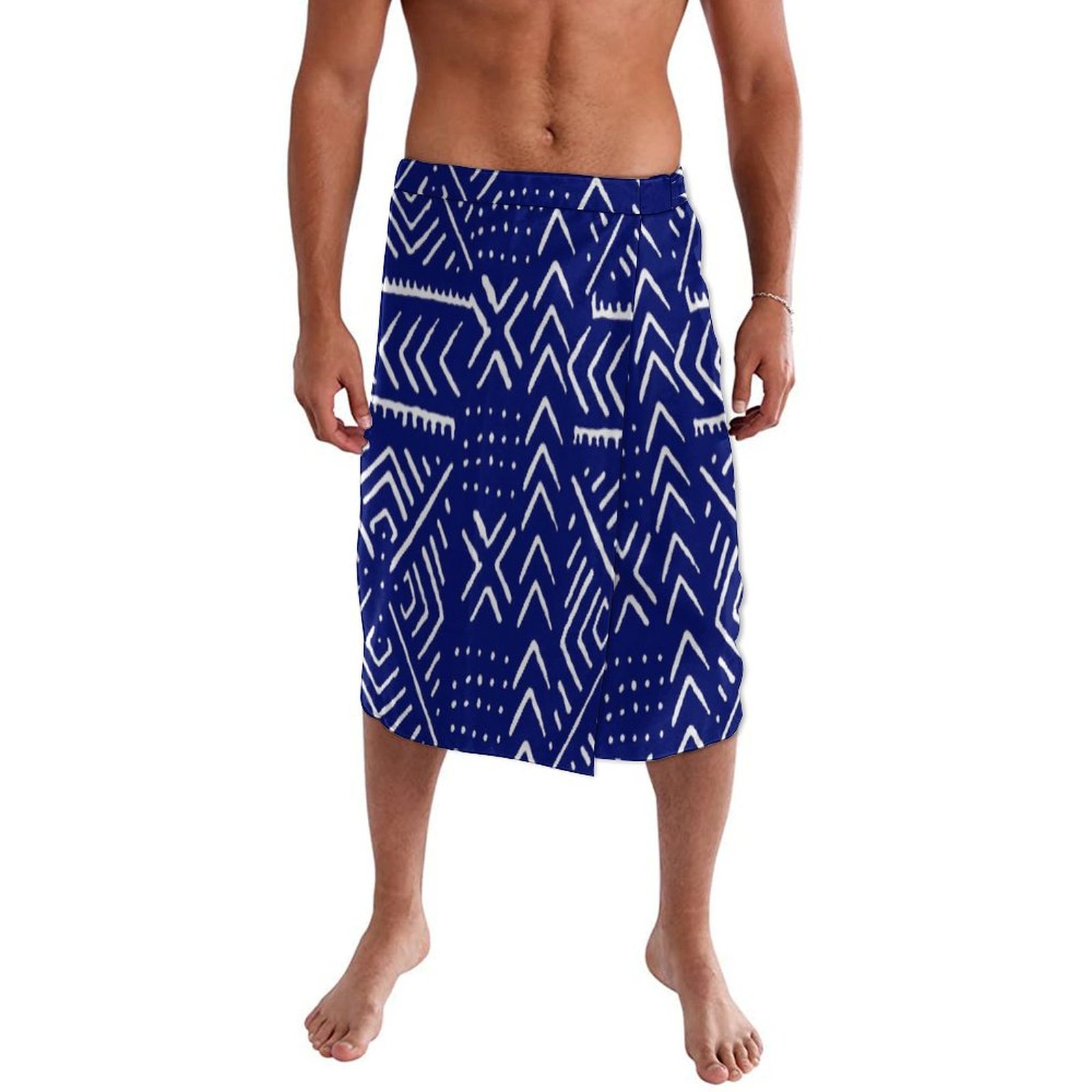 Blue Floral Polynesian Beach W - огляд і ціна Sarong Men Wrap