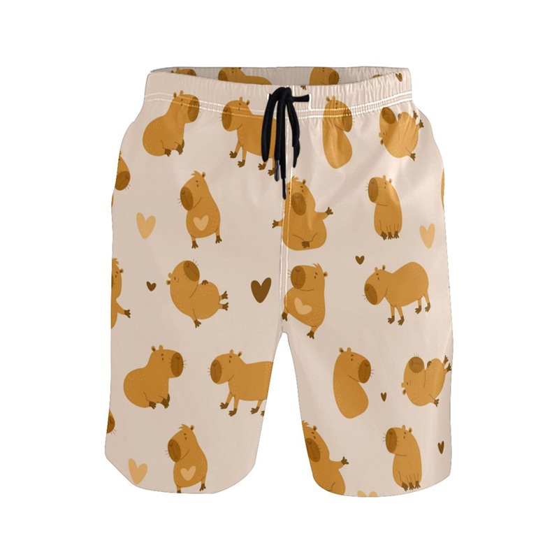 Cartoon Animal 3d Print Capyba - огляд і ціна Trunks Board Surf